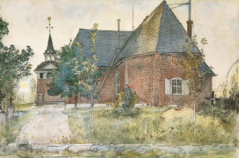 Carl Larsson The Old Church at Sundborn Spain oil painting art